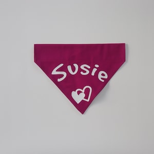 Personalisiertes Hundehalstuch mit Schiebeknoten, personalisiertes Geschenk für Tierliebhaber
