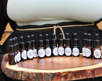 15 Tinctures, Sample sizes Herbal extracts, Apothecary GIFT SET, gift for her, gifts under 25 dollars