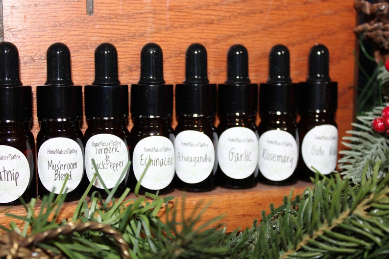15 miniature tinctures in amber glass bottles GIFT SET