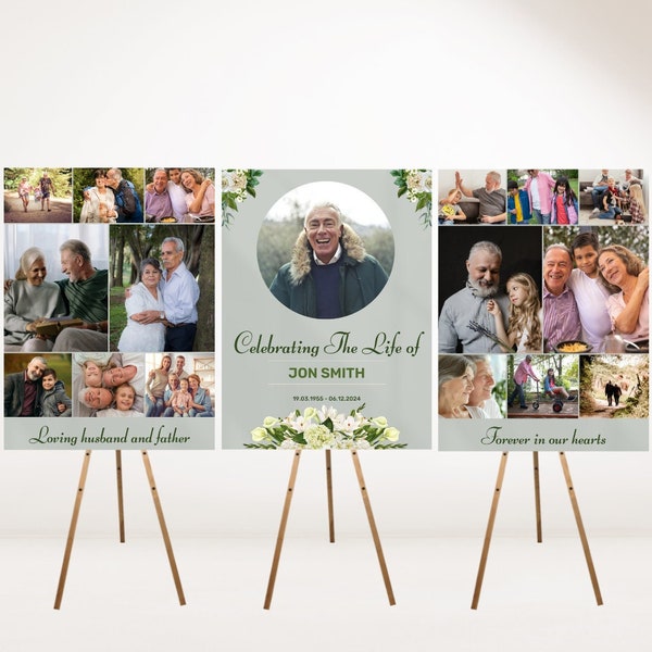 Instant Download Memorial Collage Template Etsy