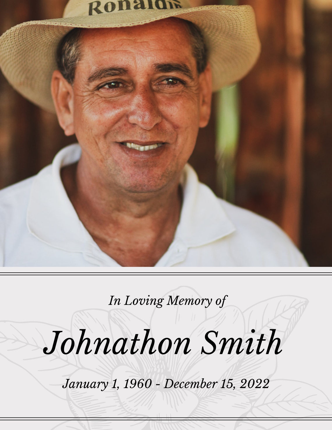 Funeral Program Template Funeral Prayer Card Editable Etsy