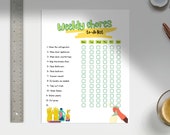 Weekly Chores List