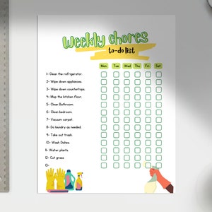 Weekly Chores List