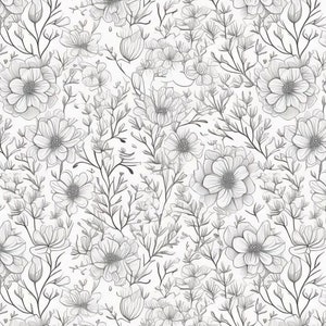 1:12 Floral Wallpaper