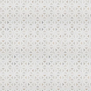 Könnte beinhalten: Weißer Hintergrund mit einem sich wiederholenden Muster aus kleinen, grauen geometrischen Formen.