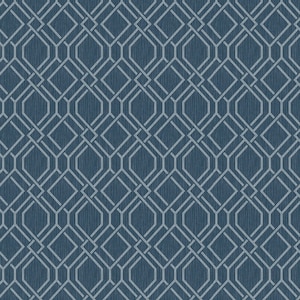 May include: A seamless pattern featuring a geometric design of interlocking shapes in a muted blue and light gray color palette. The repeating pattern creates a textured, modern aesthetic, suitable for wallpaper or fabric.
