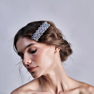 LATELITA Silver & Lapis Lazuli Hair Jewellery image 1