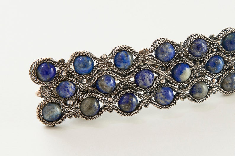 LATELITA Silver & Lapis Lazuli Hair Jewellery image 3