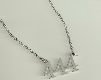 444 Angel Number Necklace | Spiritual Jewelry | Aligned Angel Numbers