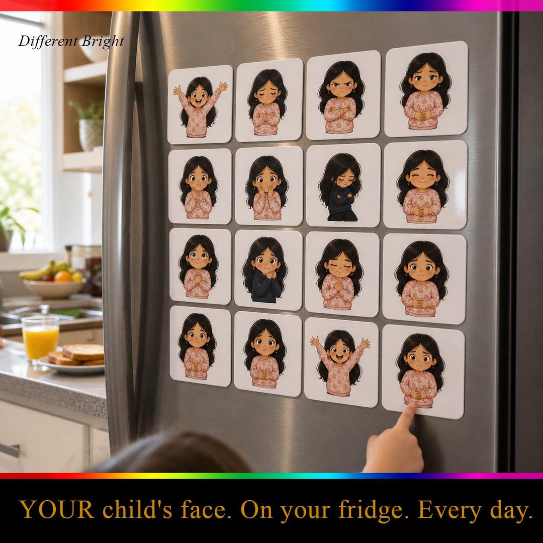 Personalized Autism Communication Magnets | Custom Cartoon Visual Aid ...
