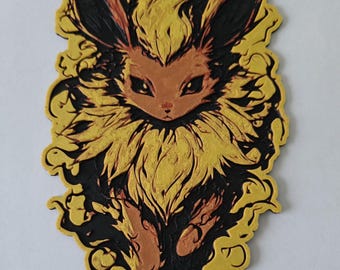3D Printed Flareon Wall Art