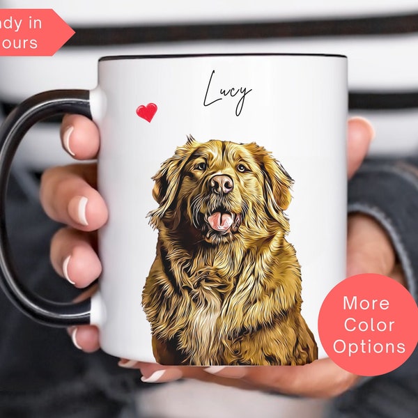 Custom Pet Mug Using Pet Photo, Custom Photo Mug,  Digital Pet Portrait, Pet Painting, Coffee Mug, Personalized Pet Art, Ceramic Mug 11oz