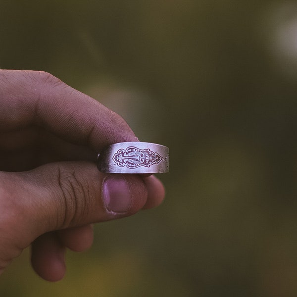 Phoenix Crest Spoon Ring - Any Size