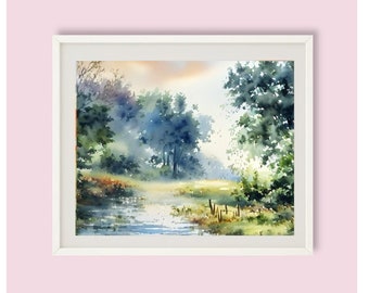 水彩画 風景画 Belmont J. G. 水彩画 風景画 Belmont J. G. Eng sub] Old mountain temple