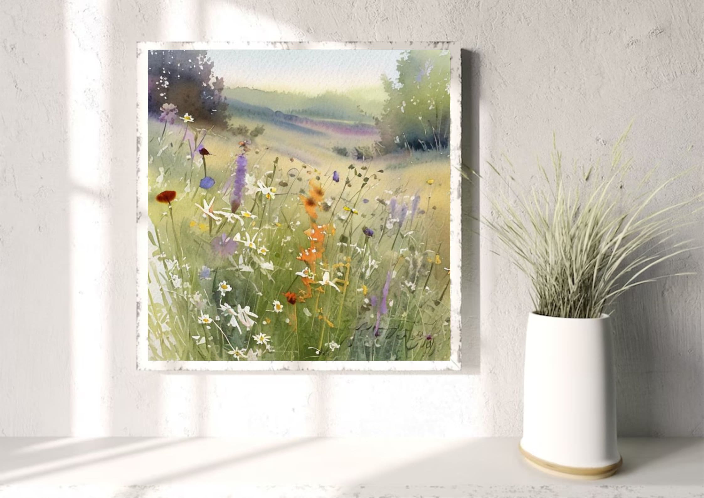 Wildflower Meadow Watercolor Art Print Spring Landscape Etsy wildflower-meadow-watercolor-art-print-spring-landscape-etsy