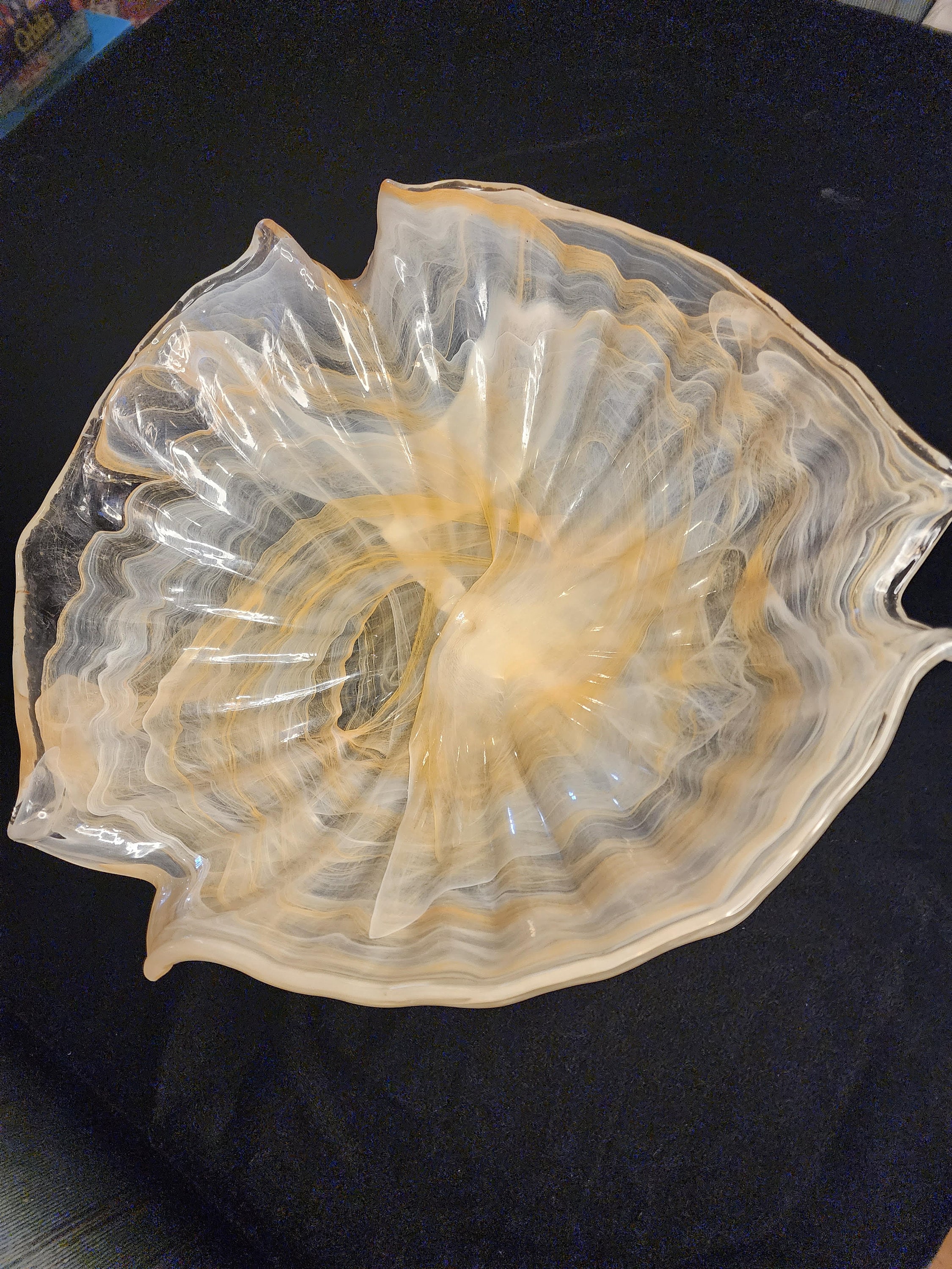 アンティーク・ベネチアンガラス/ムラーノ ガラスボウル ムラーノガラス（ベネチアングラス）高台付鉢“FUME” – chisa