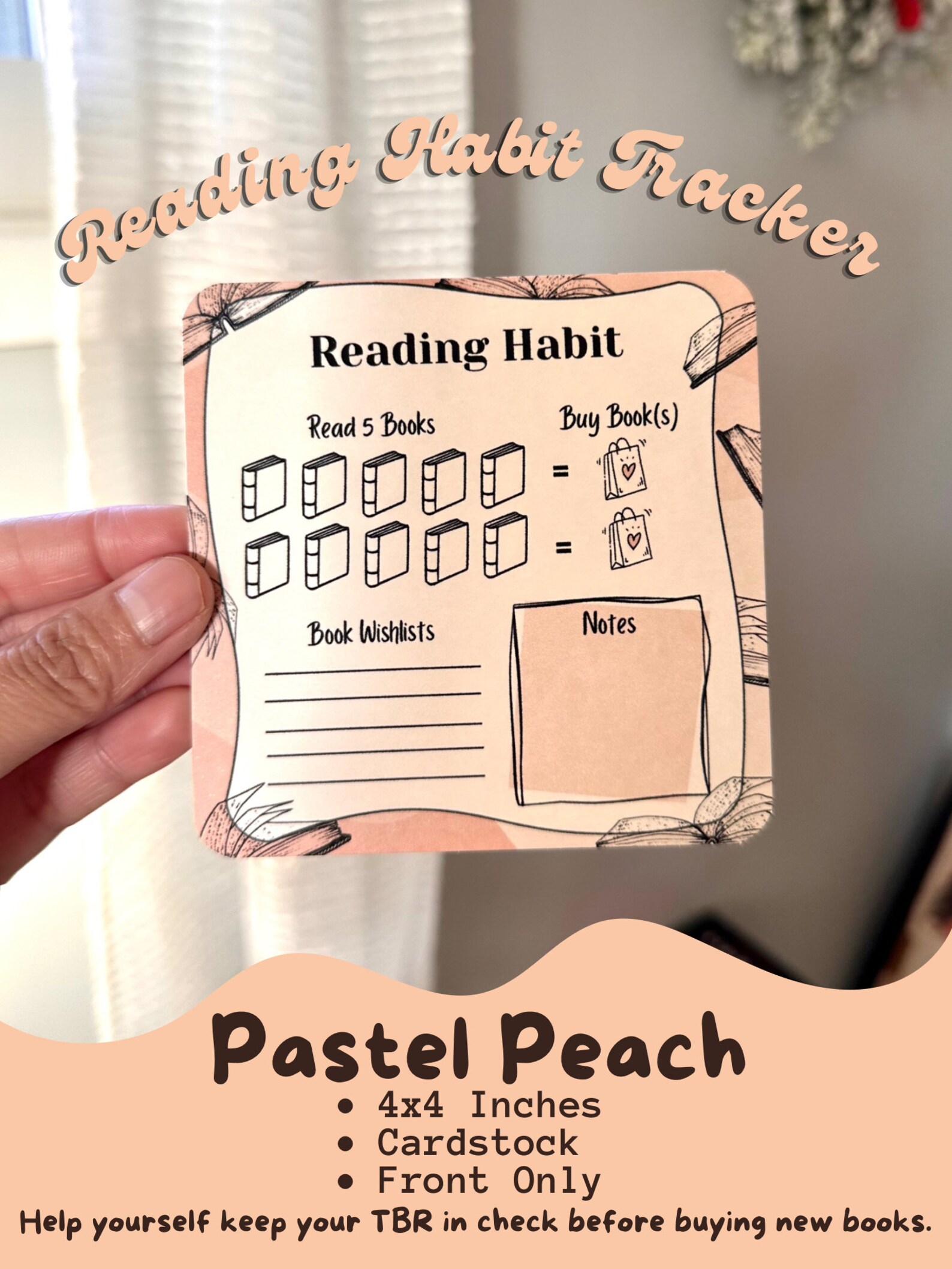 Tracker Reader Cards Reading Habit Tracker Cards | Pastel Colors, Book Wishlist - Etsy
