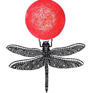 Dragonfly of Mars  - original art