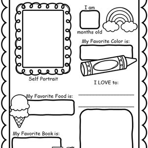 Printable All About Me Worksheet Digital Download PDF Back to Printable All About Me Worksheet Digital Download PDF Back to