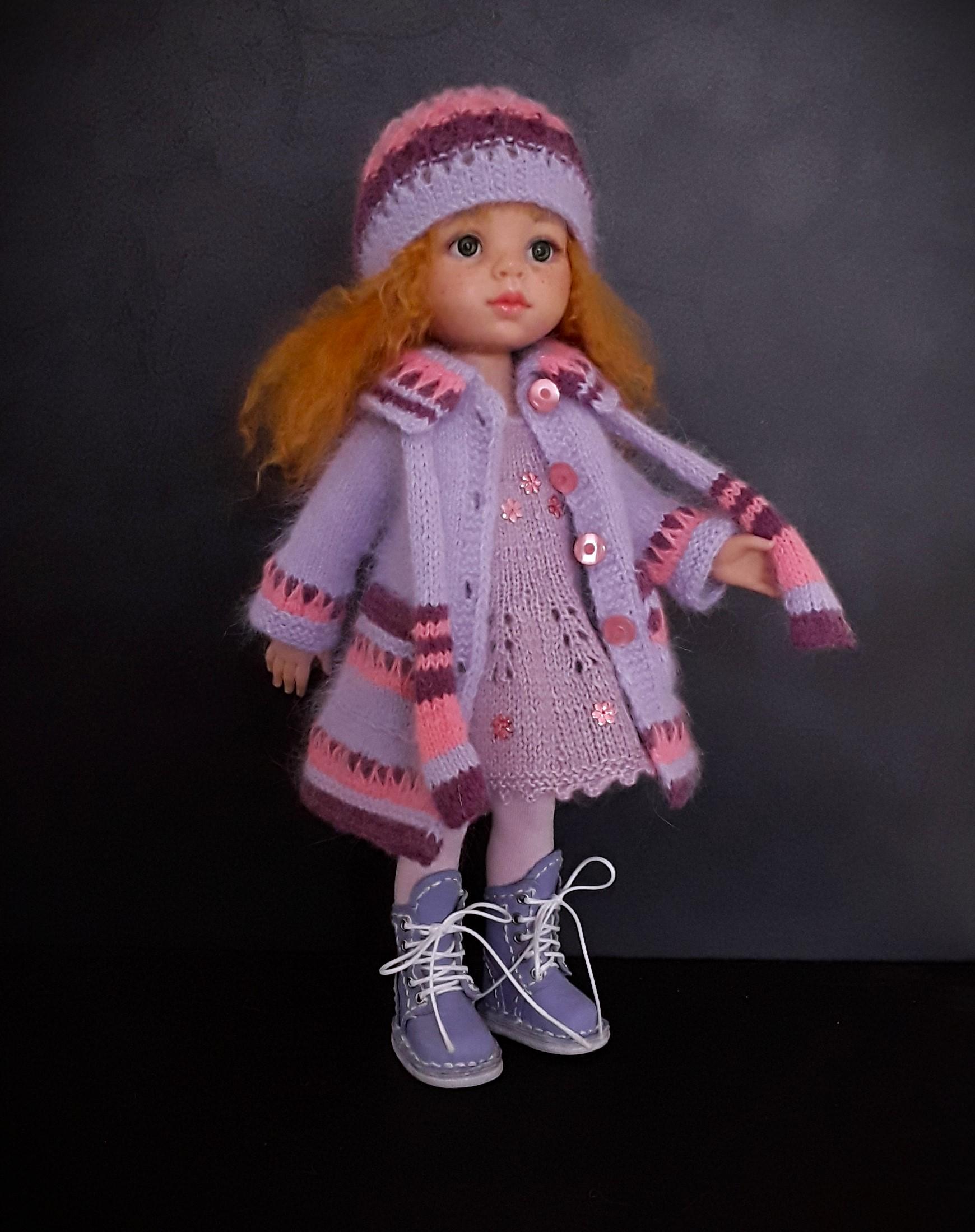 Paola Reina 人形とニットの服のセット Coat for a 32 Cm Doll Paola Reina_petitcollin Minouche - Etsy
