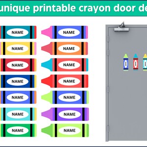 Printable RA Crayon Door Decs - Etsy