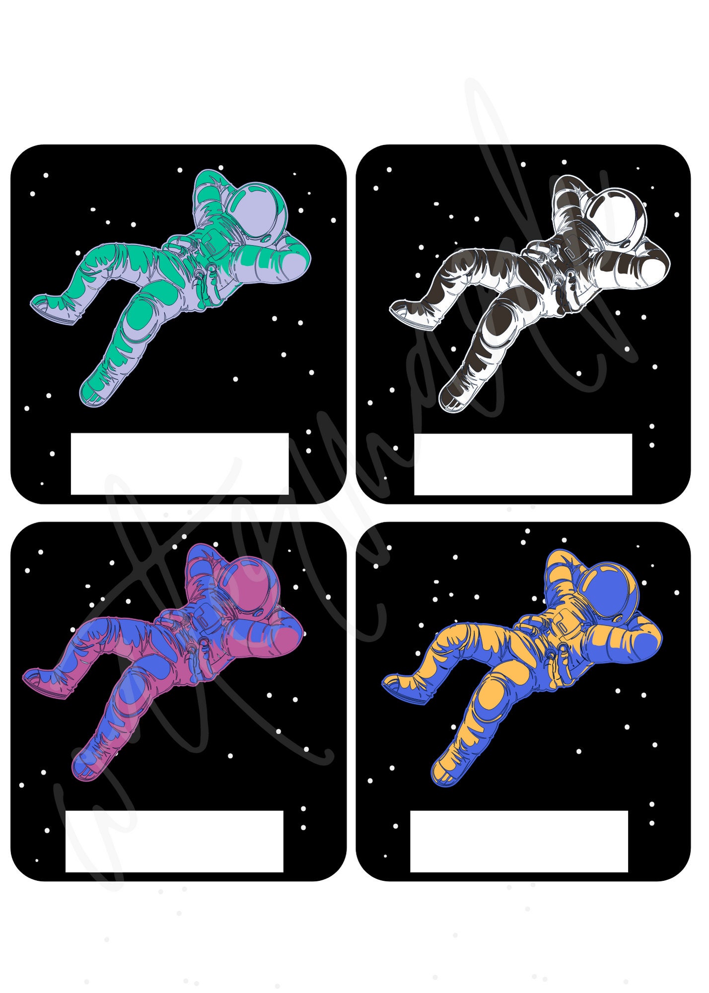 RA Astronaut Door Decs - Etsy