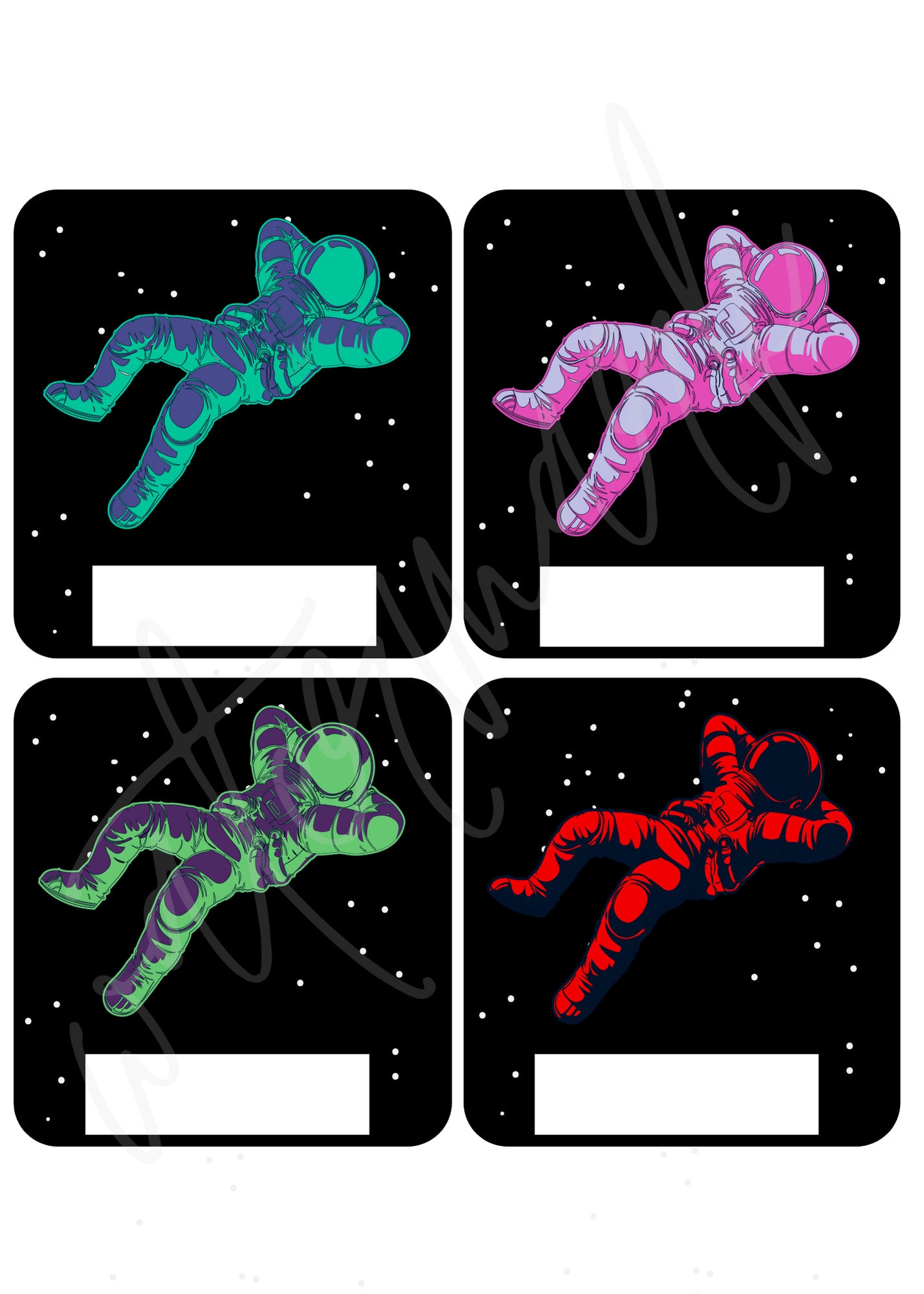 RA Astronaut Door Decs - Etsy