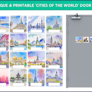 Printable &#39;Cities of the World&#39; RA Door Decs