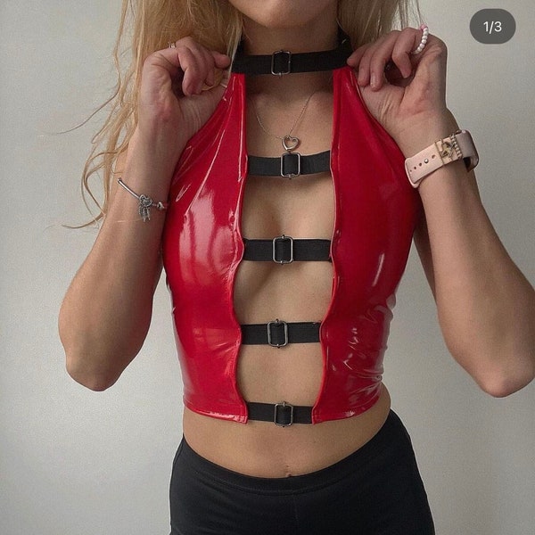 Top rouge latex PVC