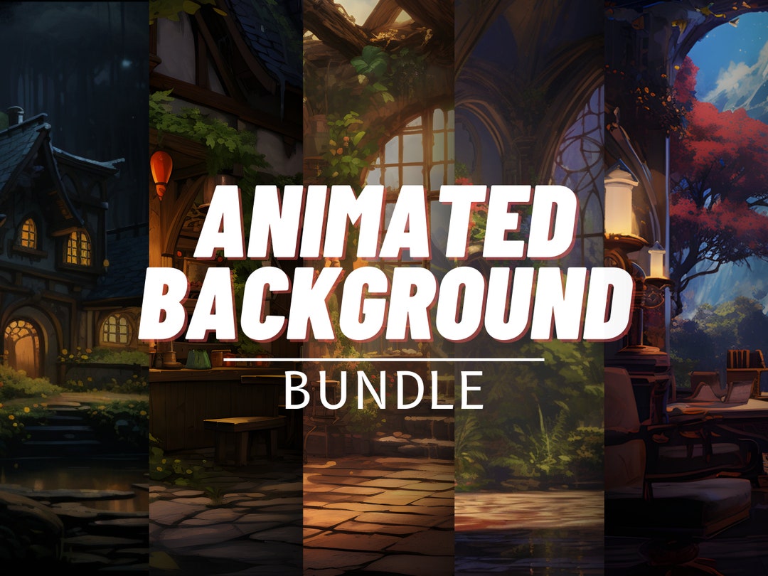 ANIMATED BACKGROUND BUNDLE Fantasy Theme seamless Loop for - Etsy