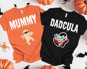 Mummy and Dadcula Matching Halloween Shirts, Couples Halloween Shirts, Mummy Shirt, Dadcula Shirt, Mom Halloween Shirt, Dad Halloween Tee