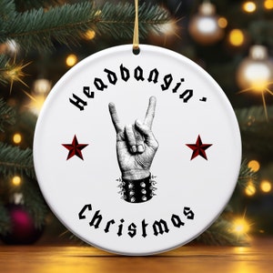 Death metal christmas ornaments