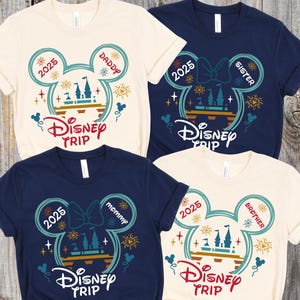 Disney Trip Shirt, Disney Vacation T-shirt, Disney Family Matching Shirt, Disney 2025 Family Vacation Shirts, Custom Disney Castle Shirt
