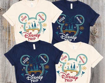 Disney Trip Shirt, Disney Vacation T-shirt, Disney Family Matching Shirt, Disney 2025 Family Vacation Shirts, Custom Disney Castle Shirt