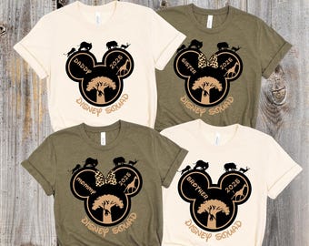 Personalized Animal Kingdom Safari Shirts, Disney Animal Kingdom Shirts, Safari Family Matching Shirts, Custom Disney Safari T-shirts