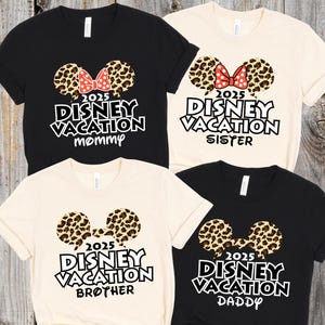 Disney Family Vacation Shirts, Personalized Family Matching Shirts, Custom Disney Vacation T-shirt, Matching Disney Vacation T-shirts