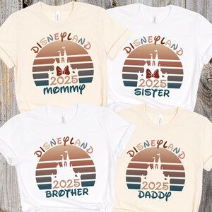 Disneyland Shirts 2025, Disney Family Trip Shirts, Disneyland Family Vacation 2025 Shirts, Disney Castle Shirts, Disney Rainbow Shirts 2025