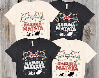 Aangepaste Disney Animal Kingdom-shirts 2025, Disney Animal Kingdom-familieshirt, Disney Hakuna Matata Lion King-shirts, Disney Safari-shirts