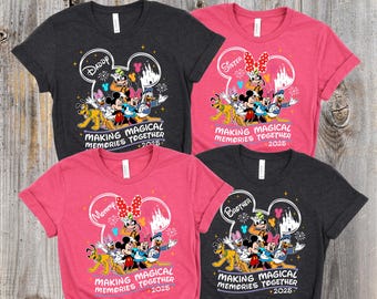 Personalizowane rodzinne koszulki Disney, koszulki Disney Trip, koszulka Disney Family Vacation, spersonalizowana rodzinna koszulka Disney, koszulka Magical Castle