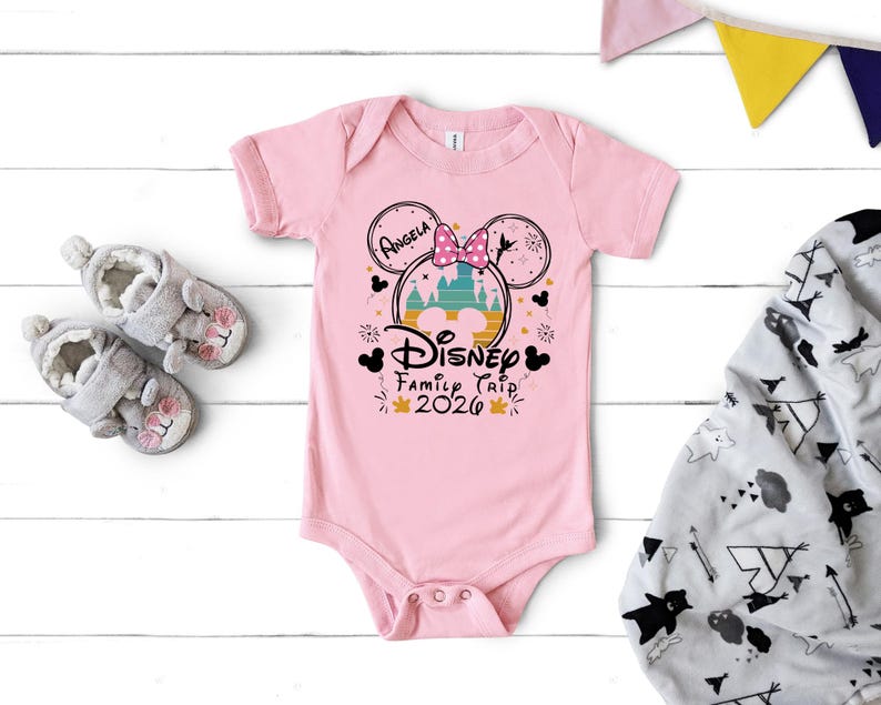 Disney Family Matching Shirt, Custom Disney Shirt, Personalized Disney Trip Shirt, Disney Vacation Family Shirts, Disney Trip 2026 Shirts image 4