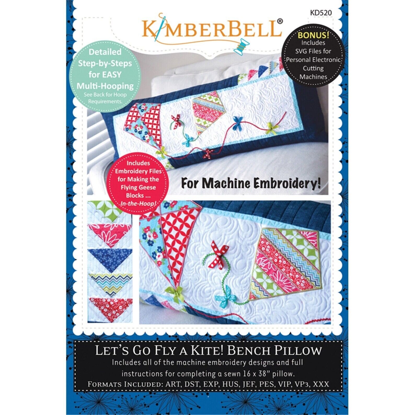 Kimberbell Home for The Holidays: 8 Curated Machine Embroidery Design  Projects on USB, Step-by-Step Instructions for Beginner to Advanced,  Variety of