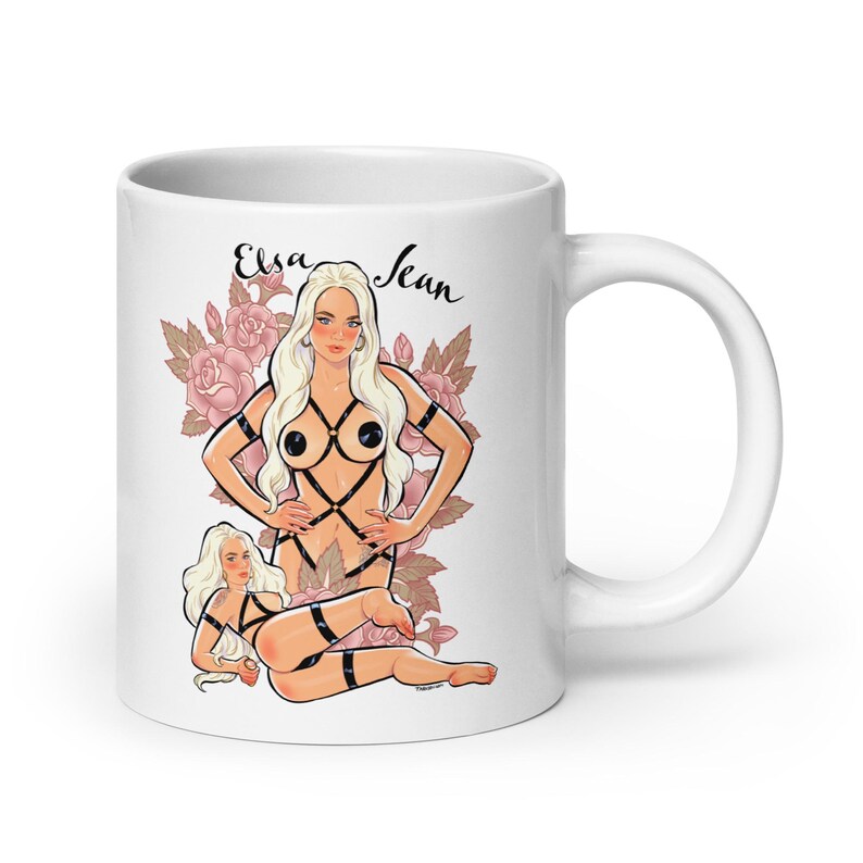 Elsa_Jean - White glossy mug