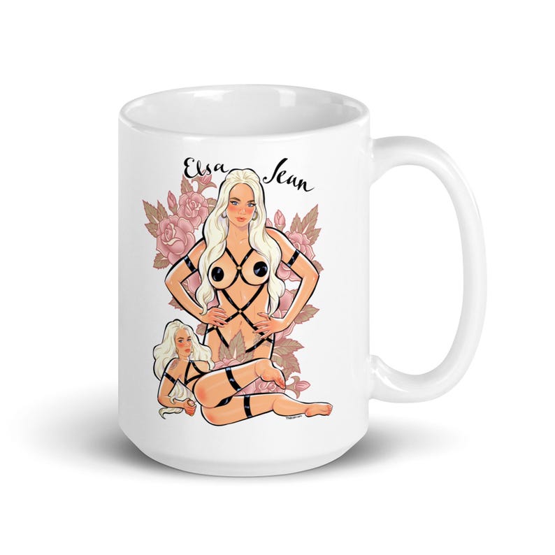 Elsa_Jean - White glossy mug