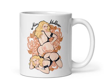 Mia_Malkova  - White glossy mug