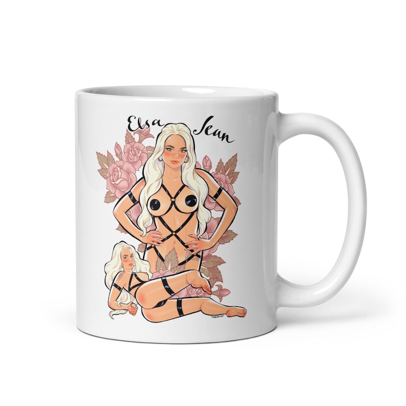 Elsa_Jean - White glossy mug