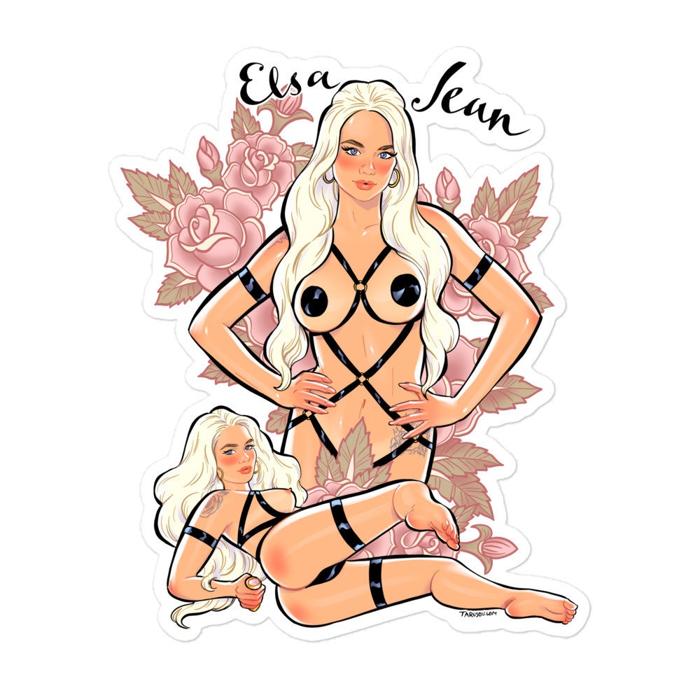 Elsa Jean - Porntober Sticker