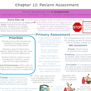Patientbedömning EMT Snabbkurs kapitel 12 Anteckningar