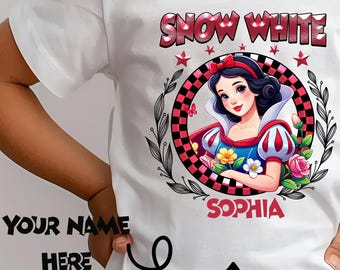 Custom Name Disney Princess Shirt, Personalized Princess Birthday Sweat, Disneyland Girls Trip Hoodie, Princess Matching Tshirt, Disneyworld