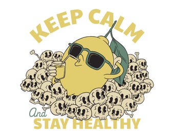 Keep Calm Lemonade Clip Art, Layered Cut File (svg, png, jpg, eps, ai)