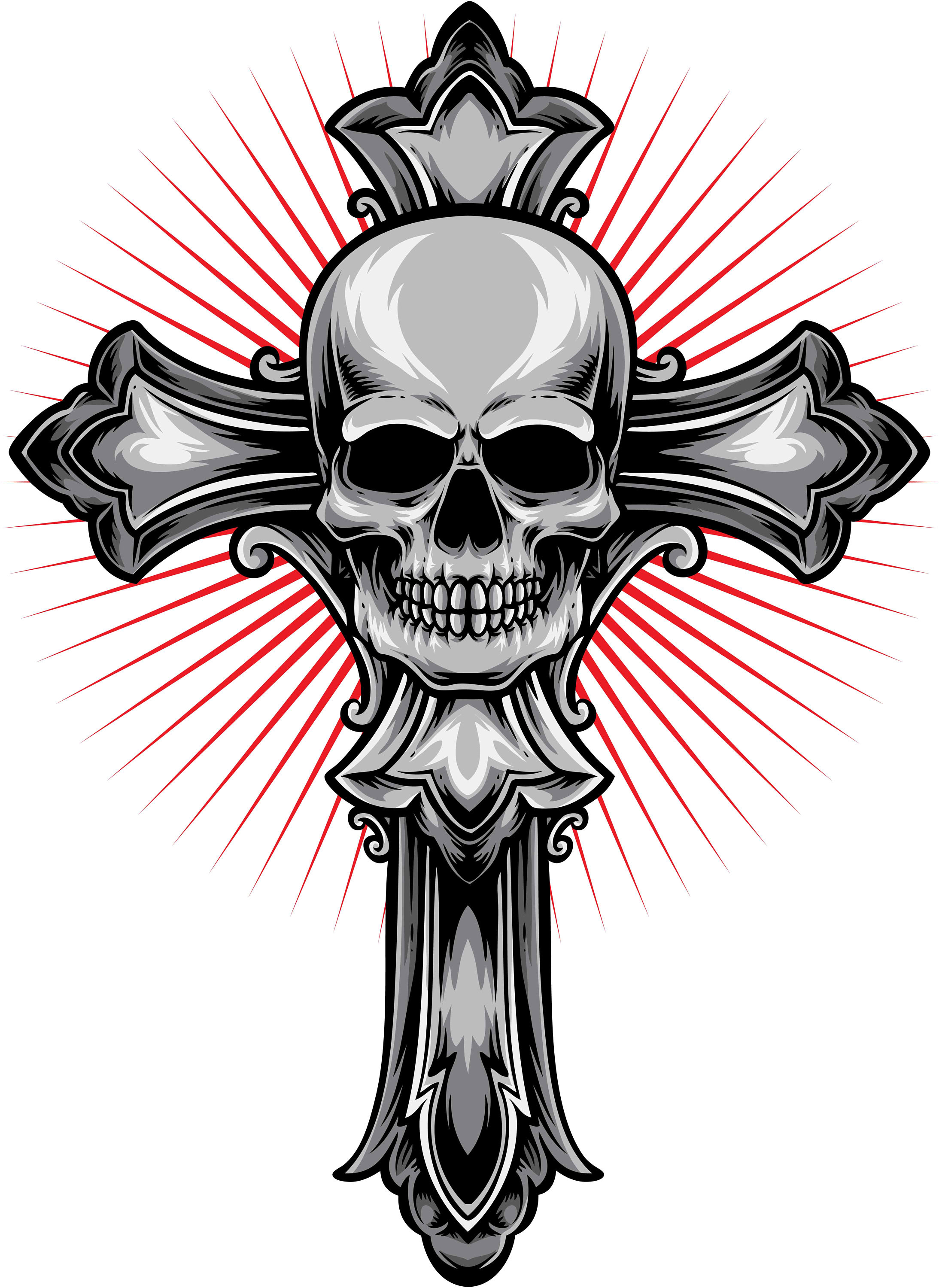 Fourth3ex スカルクロスフーディー M FOURTH3EX｜GOTHIC SKULL CROSS 